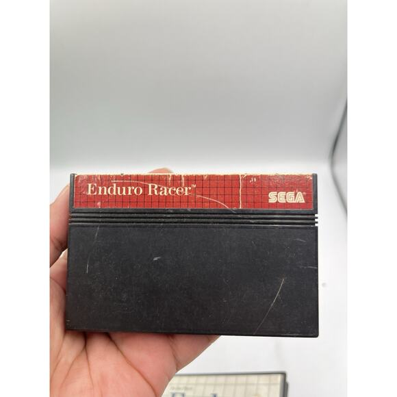 Enduro Racer (Sega Master, 1987) Vintage Sega Video Game W Case - Picture 5 of 7